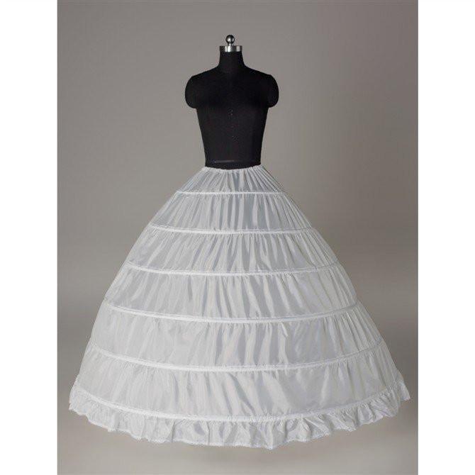 Fashion Wedding Petticoat Accessories White Floor Length