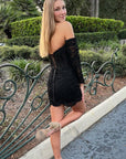 Sweetheart Navy Blue Lace Corset Bodycon Homecoming Dress