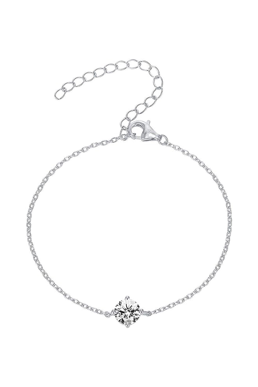 Gold Plated Zirconia Solitaire Diamond Bracelets