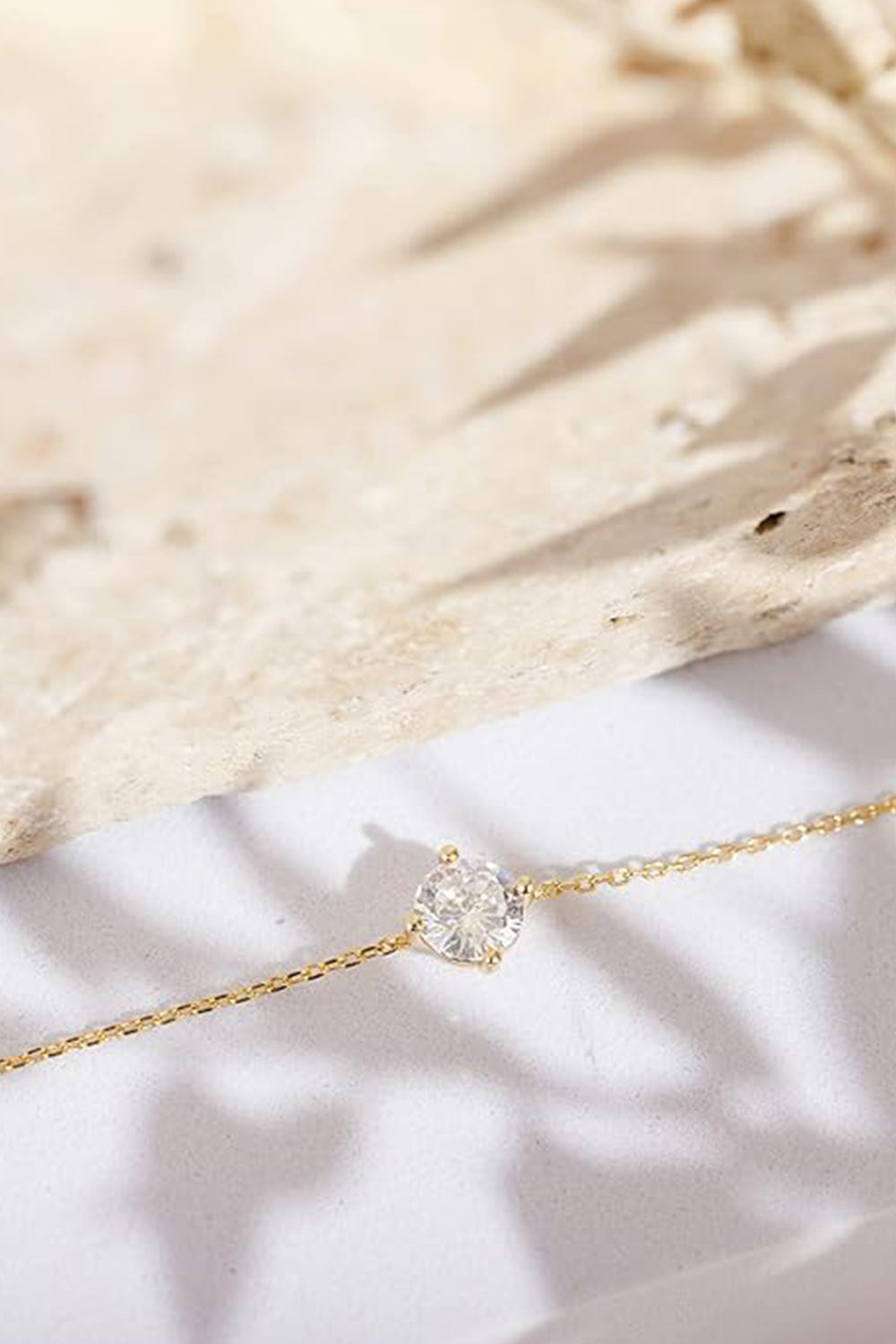 Gold Plated Zirconia Solitaire Diamond Bracelets
