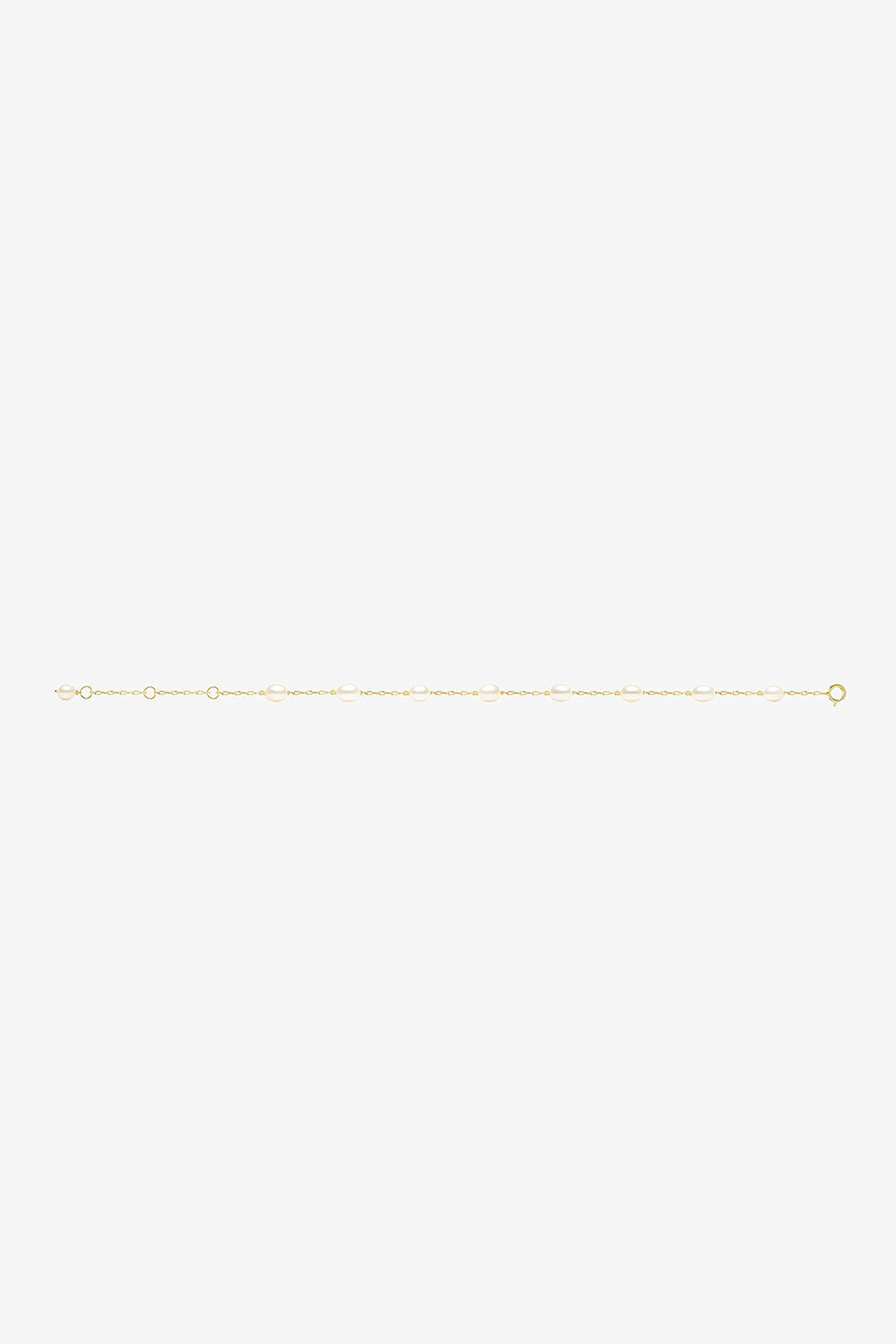 Gold Tin Cup Pearl Adjustable Bracelets
