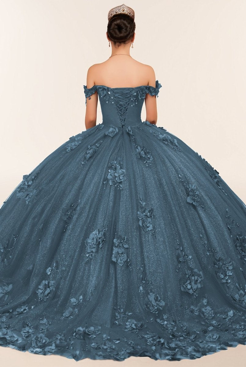 Illa | Ball Gown Organza Sweetheart Burgundy Quinceanera Dress - KissProm