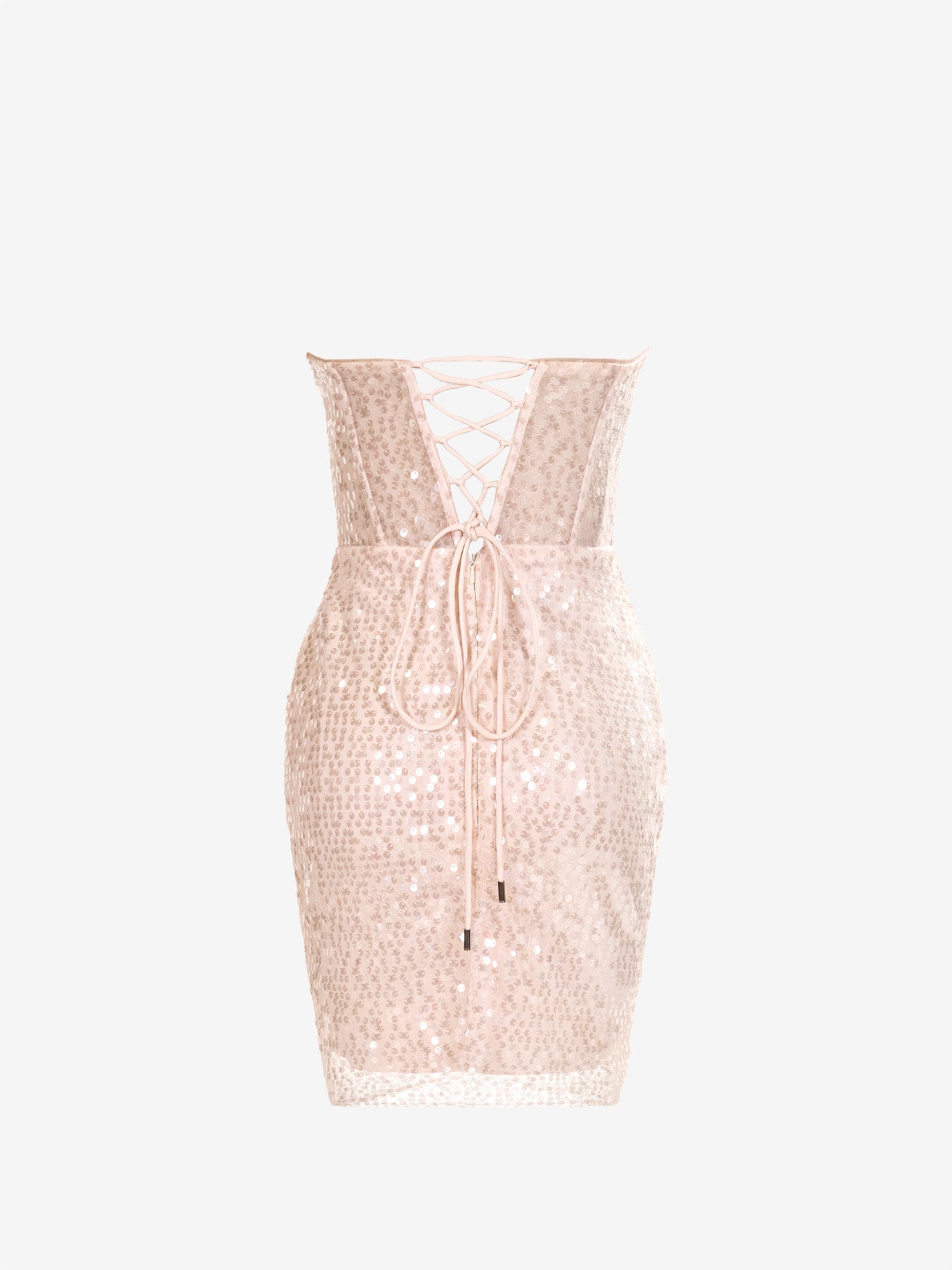 Champagne Sheath Sweetheart Sequins Homecoming Dress