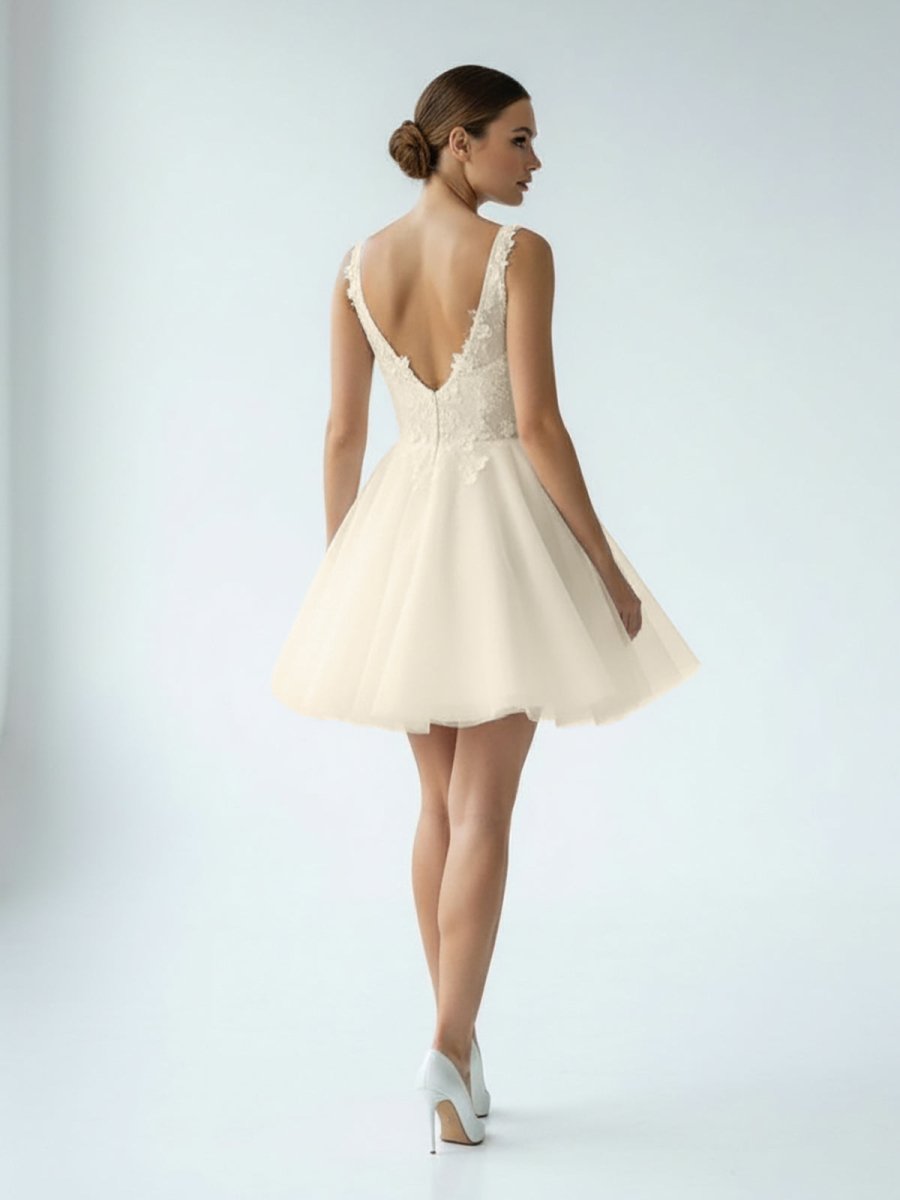 KissDress-Kalina Elegant A-Line Sweetheart Wedding Dress With Lace