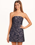 Pink Sheath Strapless Short Homecoming Dress With Belt