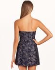 Pink Sheath Strapless Short Homecoming Dress With Belt