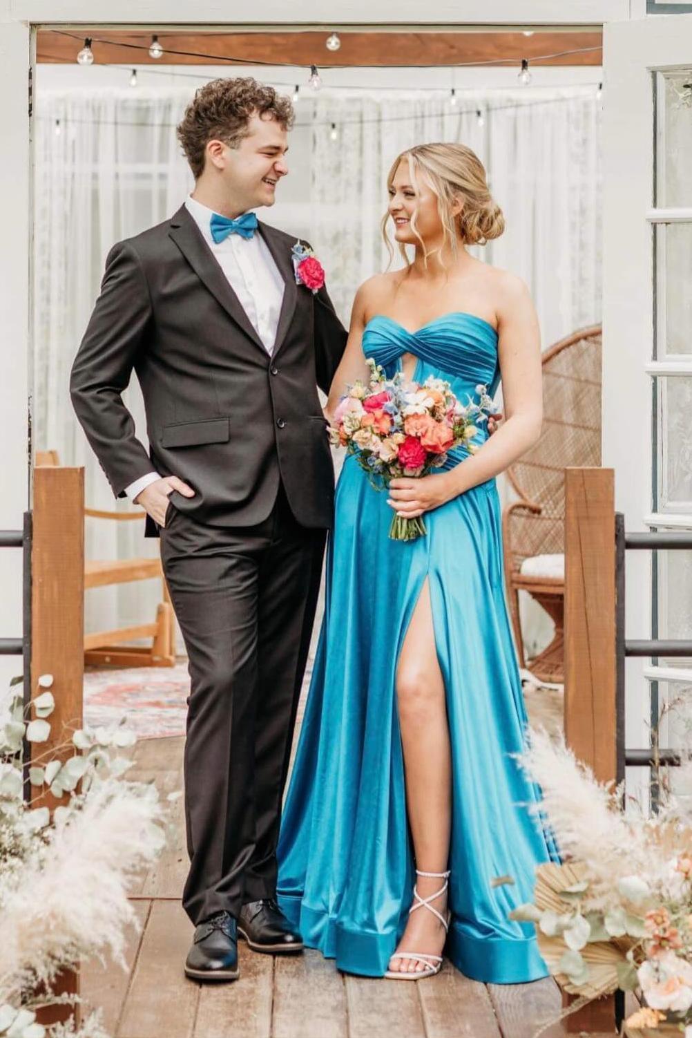 Sweetheart Burgundy Keyhole A Line Long Prom Dress