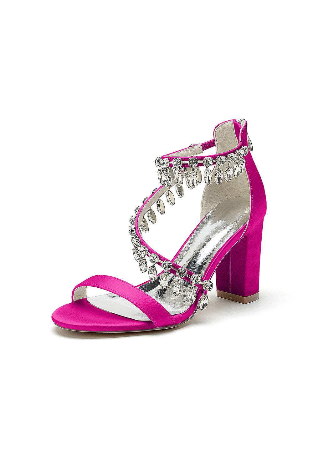 Open Toe Slingback Strap Tassel High Heels