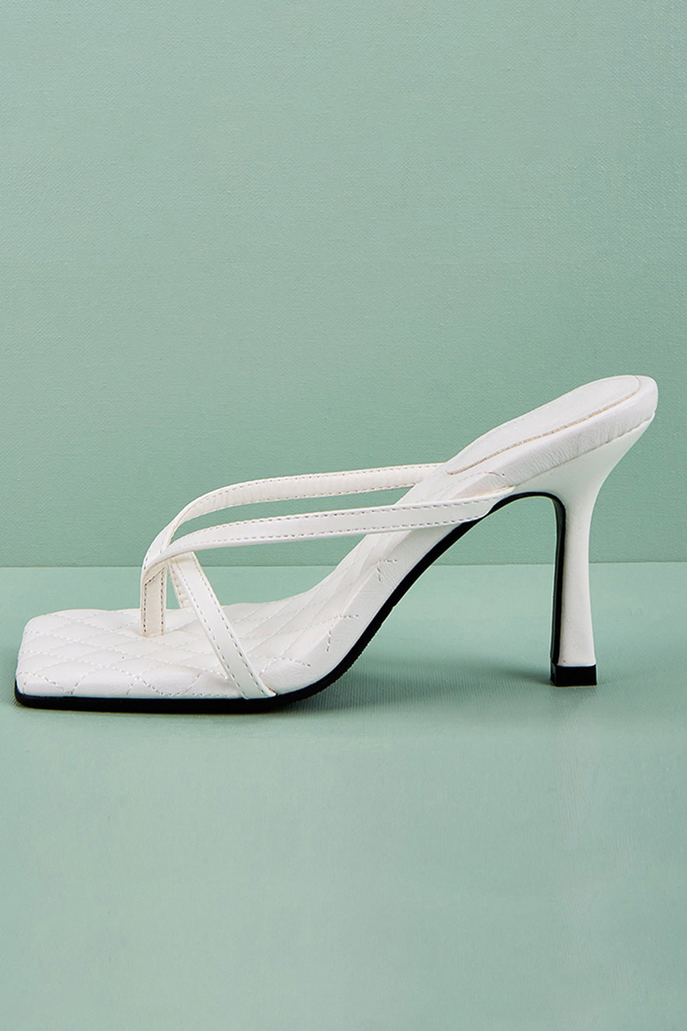 Outdoor Peep Toe Sandals Stiletto Heel Microfiber Leather Fashion Shoes