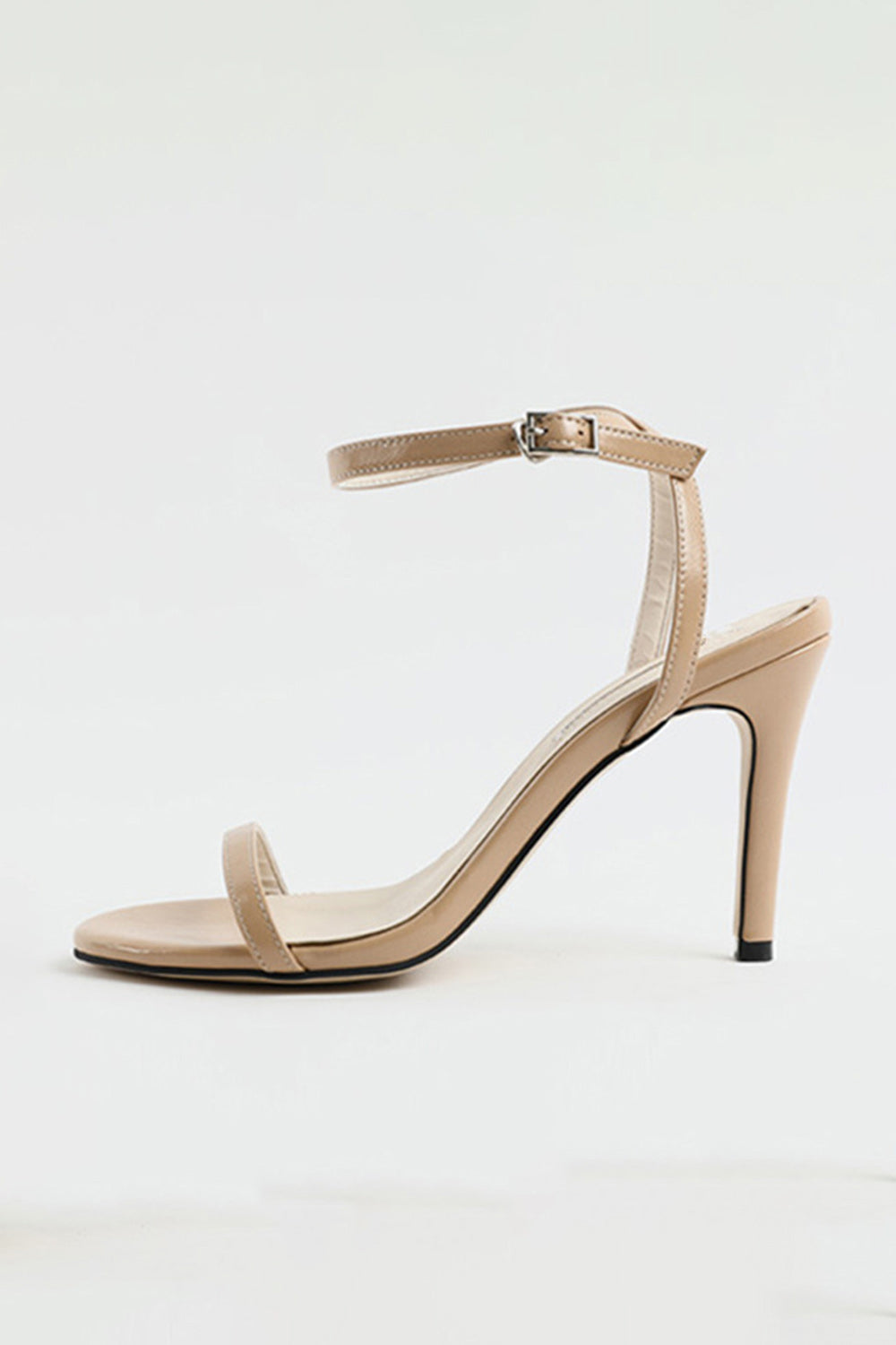 Outdoor Peep Toe Stiletto Heel Shoes With Buckle Ankle Strap