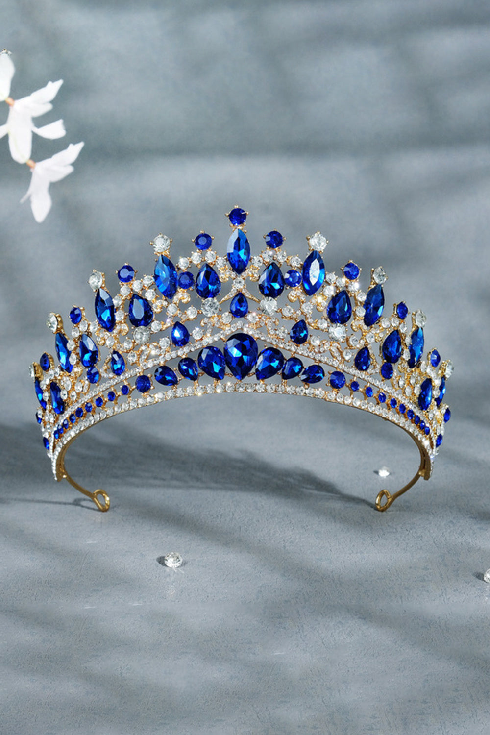 Purple Princess Rhinestone Crowns for Women