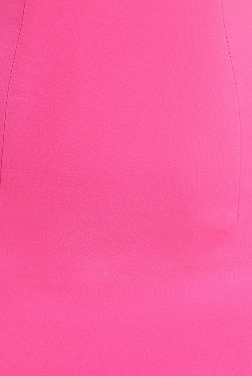 Riley | Fuchsia Strapless Fitted Short Homecoming Dress with Crystals - KissProm