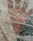 Spaghetti Straps Lace Appliques Sparkly A-Line Wedding Dress