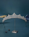Silver Majestic Vine Crowns with Rhinestone
