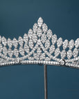Silver Majestic Vine Crowns with Rhinestone