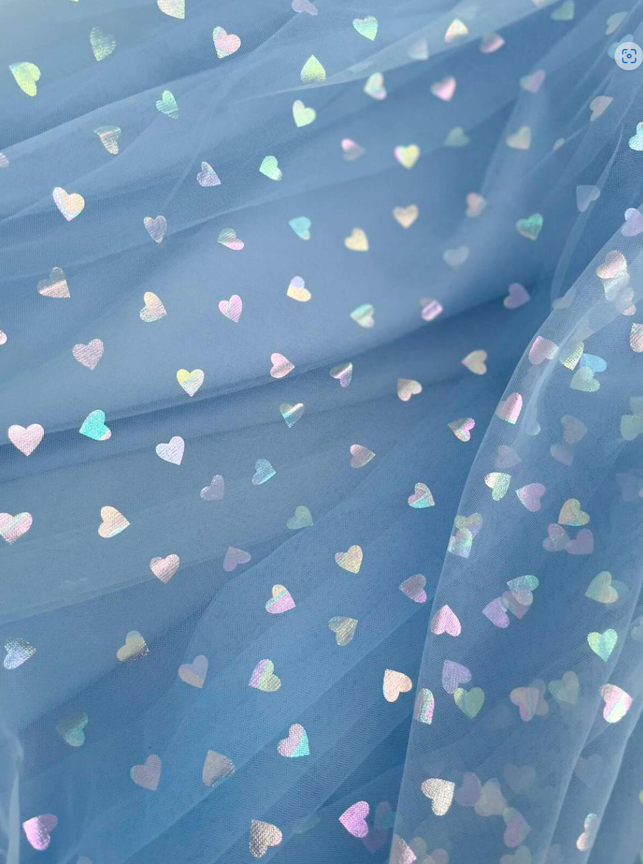 Mint Green Corset Bow Straps Tulle Glitter Hearts Ankle Length Prom Dress