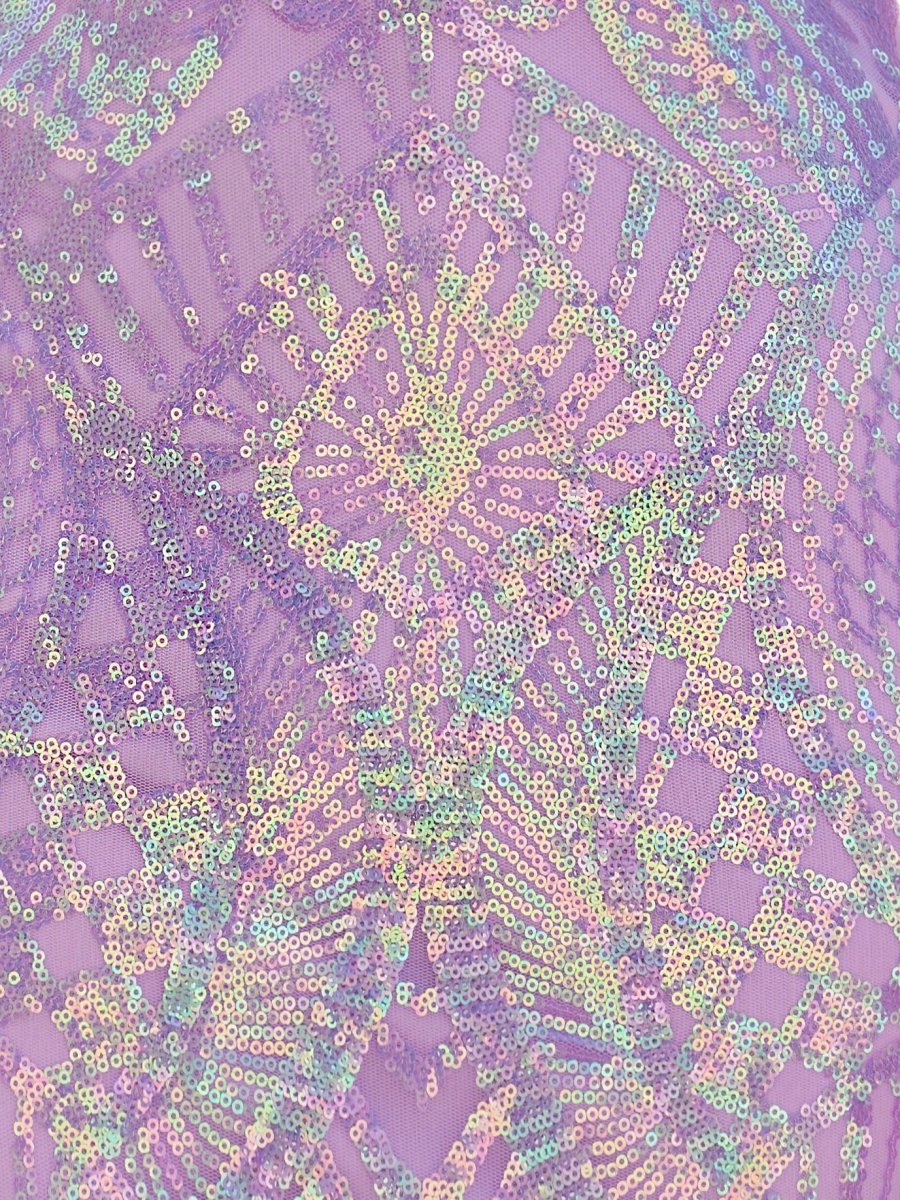 Marcella | Sparkly Lavender Sequin Backless Tight Short Homecoming Dress - KissProm