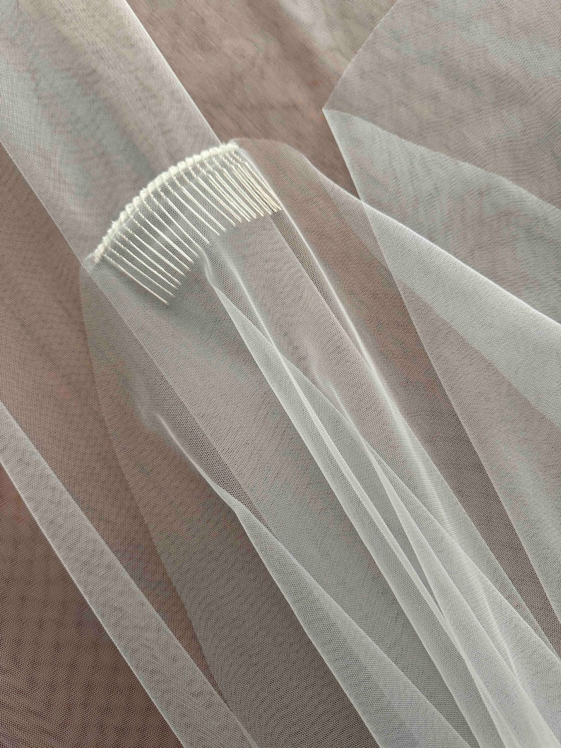 Vintage Ultra Modern Sheer Bridal Veil Wedding Veil