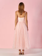 Sweetheart Neckline Starlit Cloar Maxi Length Tulle Prom Dress - KissProm