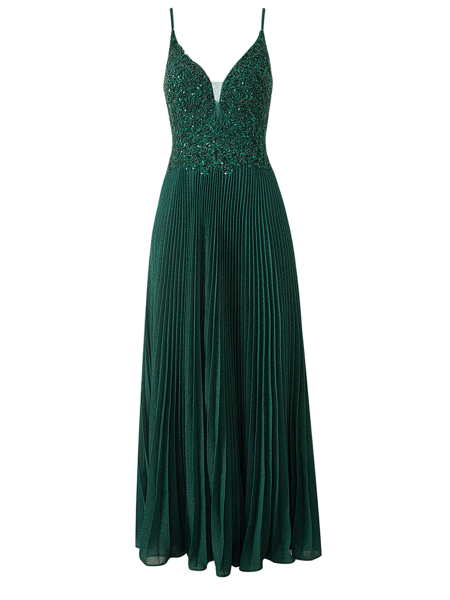 A-line Floor Length Glitter Jersey Prom Dress with Appliques and Sequins