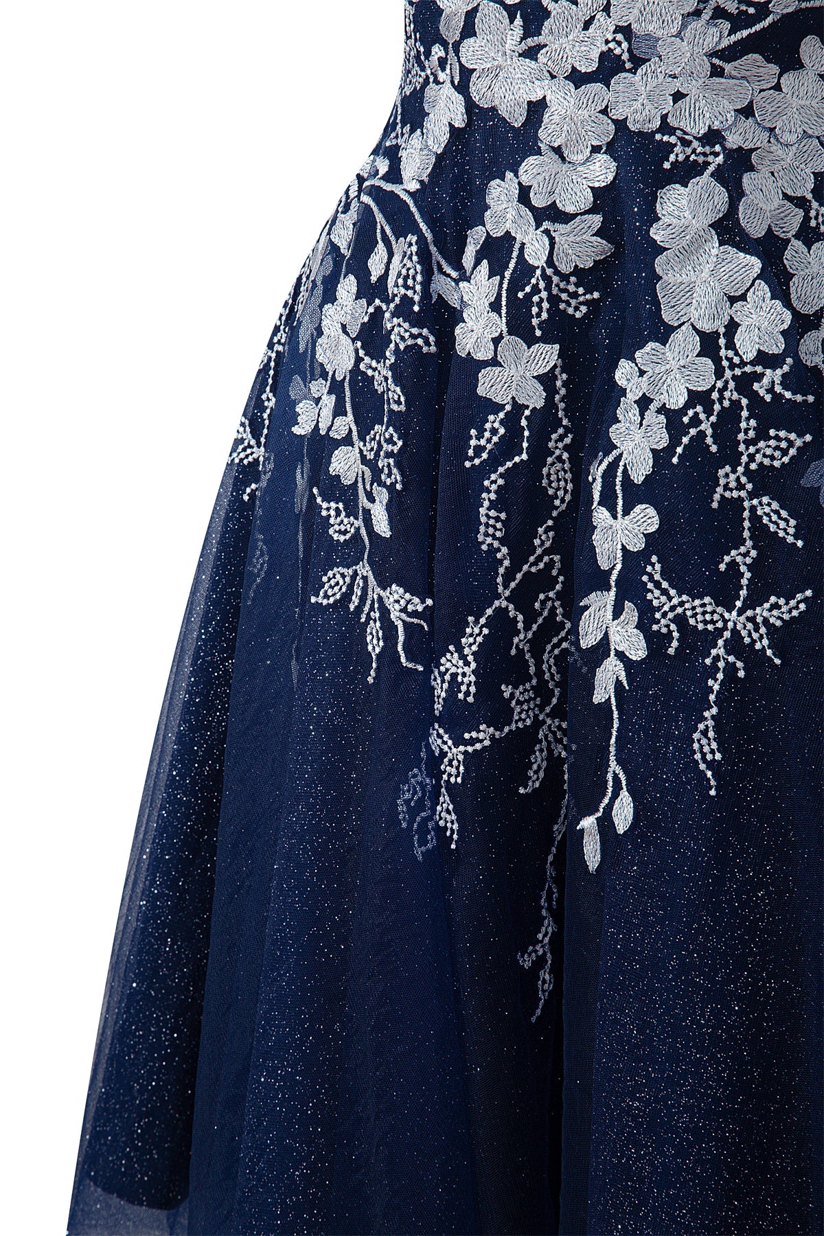 Aline Short Glitter Tulle Homecoming Dress with Appliques