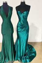Abby | Sweetheart Fuchsia Pleated Mermaid Long Prom Dress - KissProm
