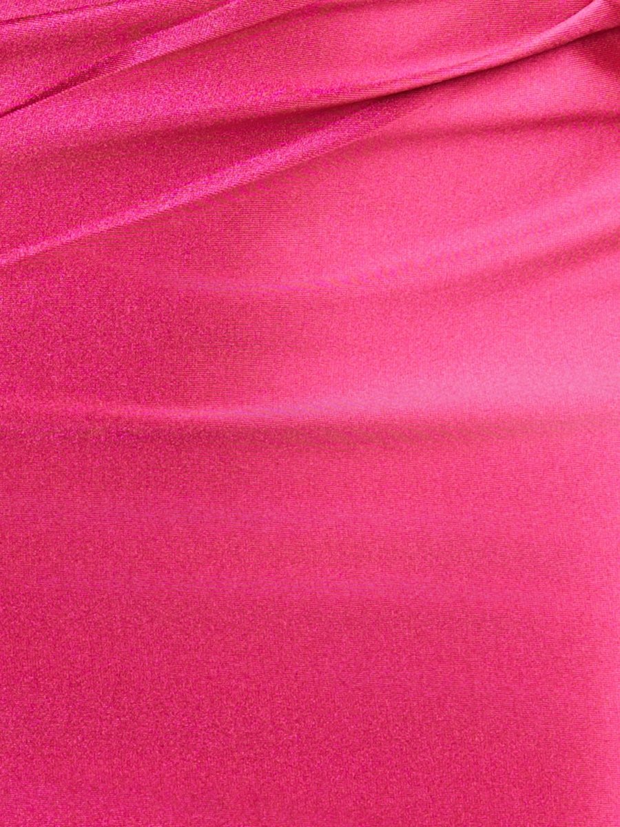 Ariana | Fuchsia Sheath Off the Shoulder Short Satin Homecoming Dress - KissProm
