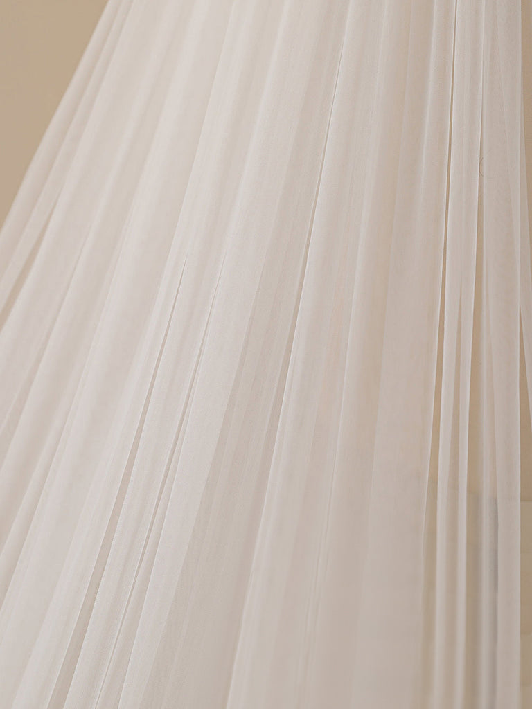Vintage Flower Lace Cathedral Veil Bridal Veil Wedding Veil