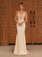 Fernanda |Mermaid Spaghetti Straps Satin Prom Dress - KissProm