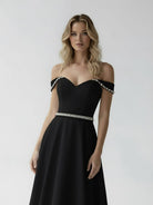 KissDress-A-Line Off the Shoulder Beaded Wedding Dress