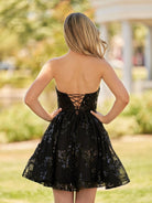 Ivette | A - Line Red Short Homecoming Dress with Sequins - KissProm