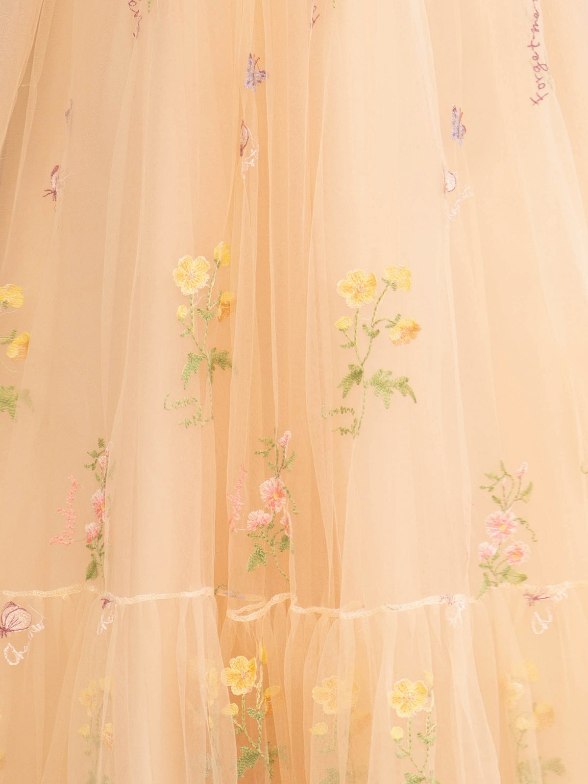 Green A Line Spaghetti Strap Tulle Long Prom Dress With Embroidery