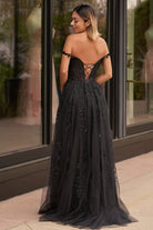 Mariana |A - line Sweetheart Lace Tulle Prom Dress with Slit - KissProm