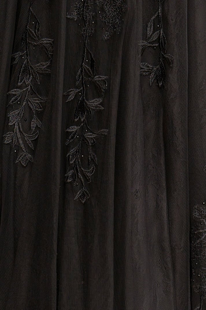 Mariana |A - line Sweetheart Lace Tulle Prom Dress with Slit - KissProm
