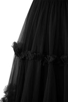 Katalina |A - Line Corset Ruffled Tulle Prom Dress - KissProm