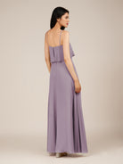 KissDress-Branwyn Dusk A Line V Neck Chiffon Long Bridesmaid Dress with Ruffles