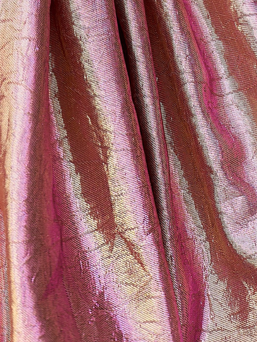 Briala | Pink - A Line Metallic Jacquard Scoop Neck Corset Short Homecoming Dresses - KissProm