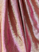 Briala | Pink - A Line Metallic Jacquard Scoop Neck Corset Short Homecoming Dresses - KissProm