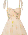 Aline Short Sweetheart Tulle Floral Homecoming Dress