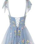 Aline Short Sweetheart Tulle Floral Homecoming Dress