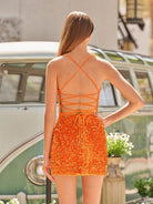Odette |Bodycon V - Neck Sequined Homecoming Dress - KissProm