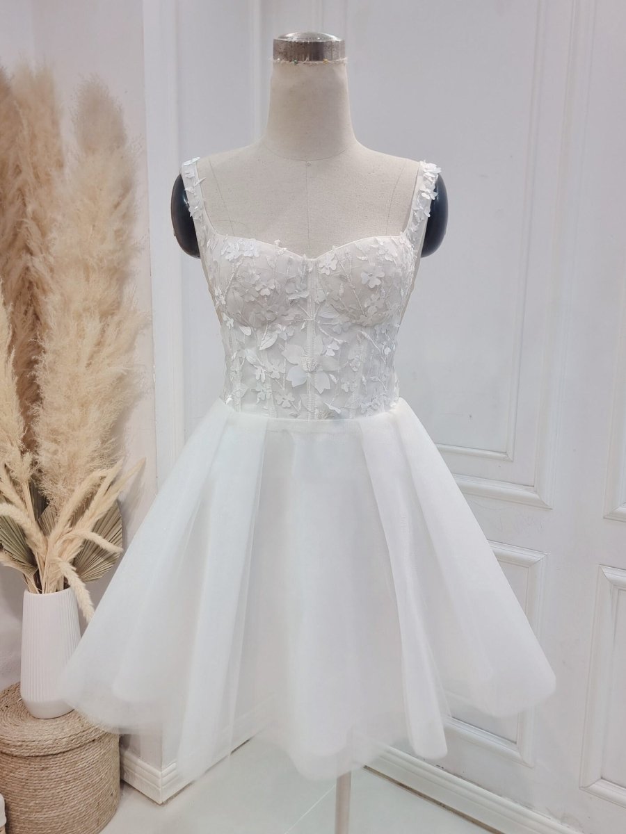 KissDress-Kalina  Elegant A-Line Sweetheart Wedding Dress With Lace