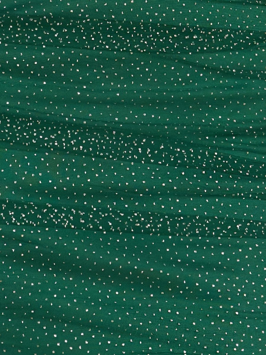Ioanna | Dark Green Bow Bust Glitter Sheath Homecoming Dress - KissProm