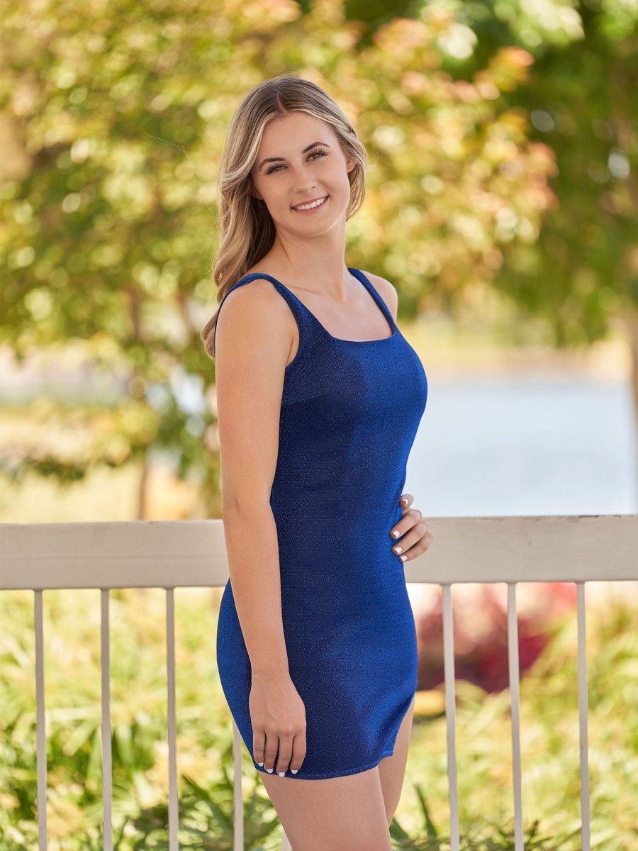 Eden | Sheath Square Neck Homecoming Dress with Slit - KissProm