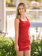 Eden | Sheath Square Neck Homecoming Dress with Slit - KissProm