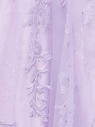 Mariana |A - line Sweetheart Lace Tulle Prom Dress with Slit - KissProm