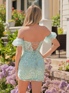Ethel |Sheath Lace Strapless Homecoming Dress with Appliques - KissProm