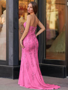 Evie |Mermaid Sweetheart Neck Lace Long Prom Dress With Appliques - KissProm