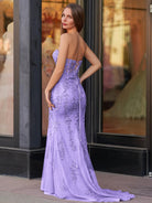 Evie |Mermaid Sweetheart Neck Lace Long Prom Dress With Appliques - KissProm