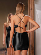 Farica | Bodycon Red Spaghetti Straps Homecoming Dress - KissProm